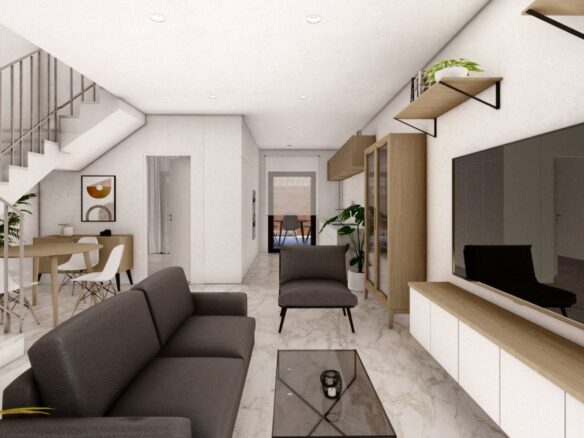 NOVA URBANIA 8 | CASAS ADOSADAS DE 4 DORMITORIOS, CON PISCINAS, PISTAS DE PÁDEL Y JARDINES EN HUELVA 8 03